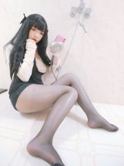 [Cosplay Photo] Two-dimensional beauty Furukawa kagura-bathroom wet body black silk