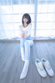 [Welfare COS] Lolita Sakura Ban Mayu - Blue and White Grid